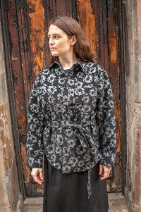 FRNCH Giuni Black And Silver Shirt - The Mercantile London