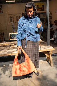 Object Soley Reese Carafe Check Midi Wrap Skirt
