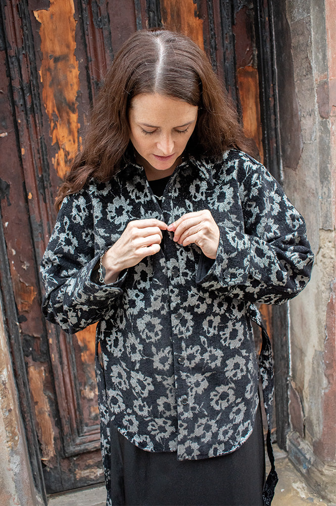 FRNCH Giuni Black And Silver Shirt - The Mercantile London