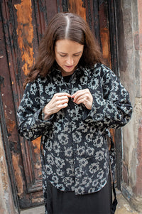 FRNCH Giuni Black And Silver Shirt - The Mercantile London