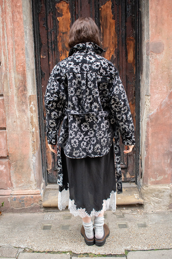 FRNCH Giuni Black And Silver Shirt - The Mercantile London