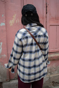 Nué Notes Montreal Navy Check Shirt - The Mercantile London