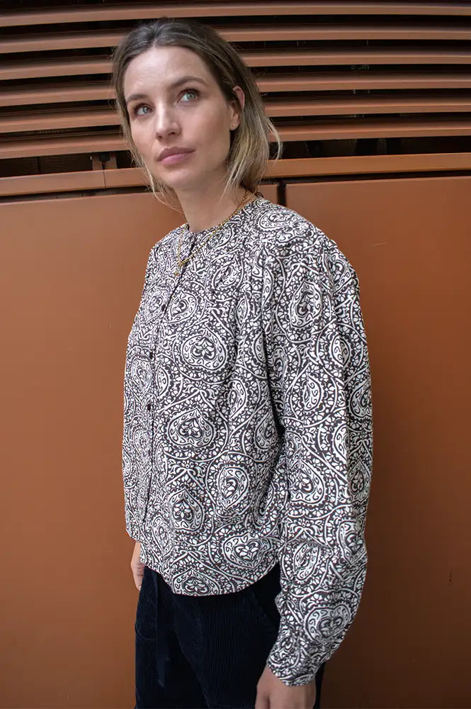 ICHI Katilio Brown Shirt