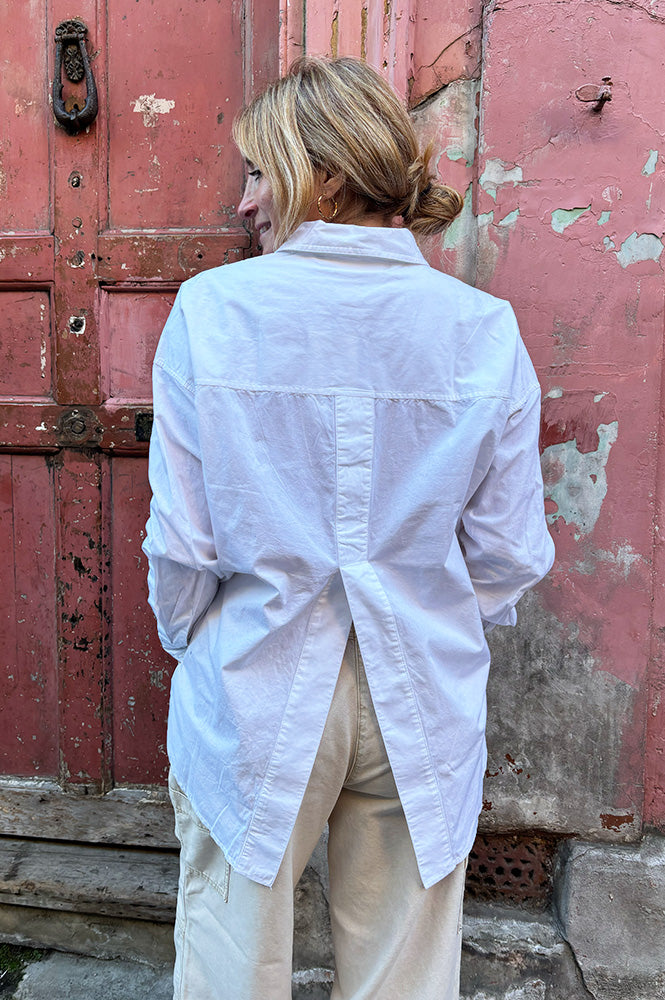 My Essential Wardrobe Sunna White Boxy Shirt