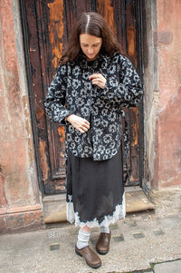 FRNCH Giuni Black And Silver Shirt - The Mercantile London