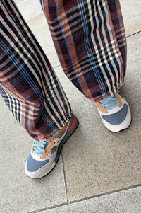 Saucony Shadow 5000 Grey/ Blue Trainers - The Mercantile London