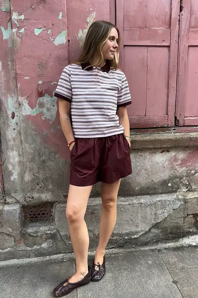 Frau Melbourne Red Mahogany Shorts