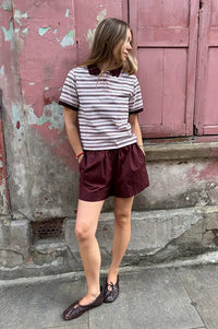 Frau Melbourne Red Mahogany Shorts
