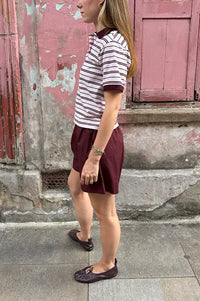 Frau Melbourne Red Mahogany Shorts