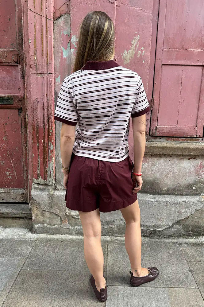 Frau Melbourne Red Mahogany Shorts