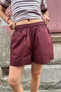 Frau Melbourne Red Mahogany Shorts
