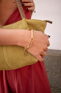 Shyla Chunky Gold Link Bracelet - The Mercantile London