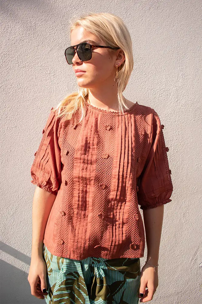 Emile Et Ida Deverly Sienna Blouse - The Mercantile London
