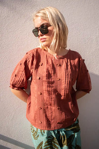 Emile Et Ida Deverly Sienna Blouse - The Mercantile London