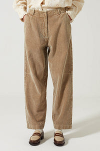 Charlie Joe Siloe Taupe Stone Wash Corduroy Trousers - The Mercantile London