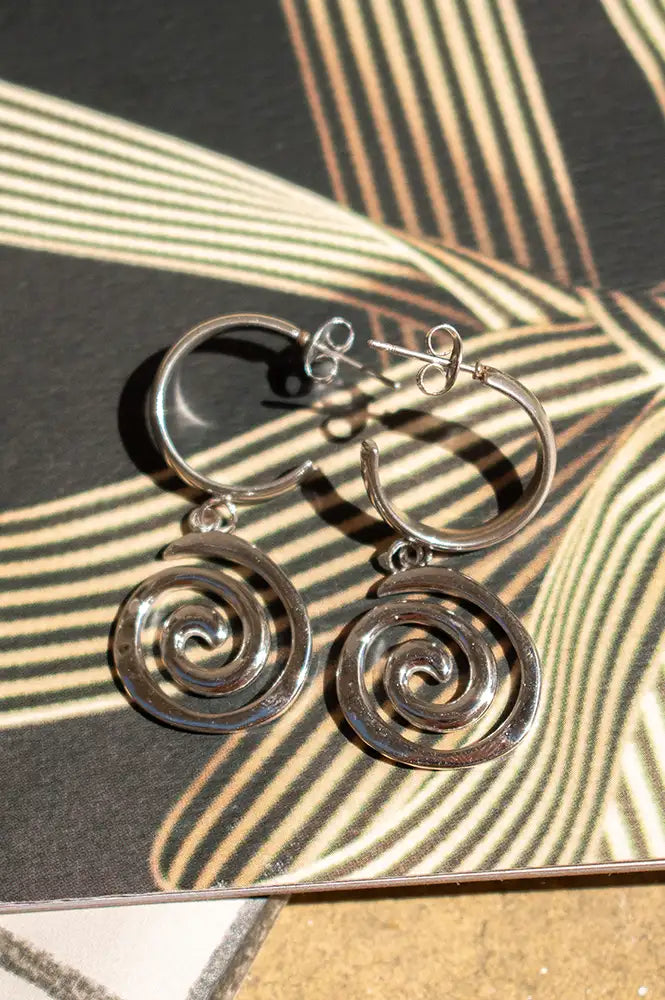 A Weathered Penny Astrid Silver Hoop