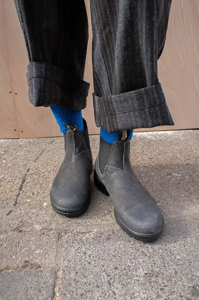 Blundstone 1910 Steel Grey Wax Suede Boots
