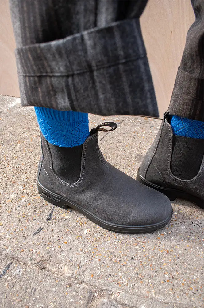 Blundstone 1910 Steel Grey Wax Suede Boots
