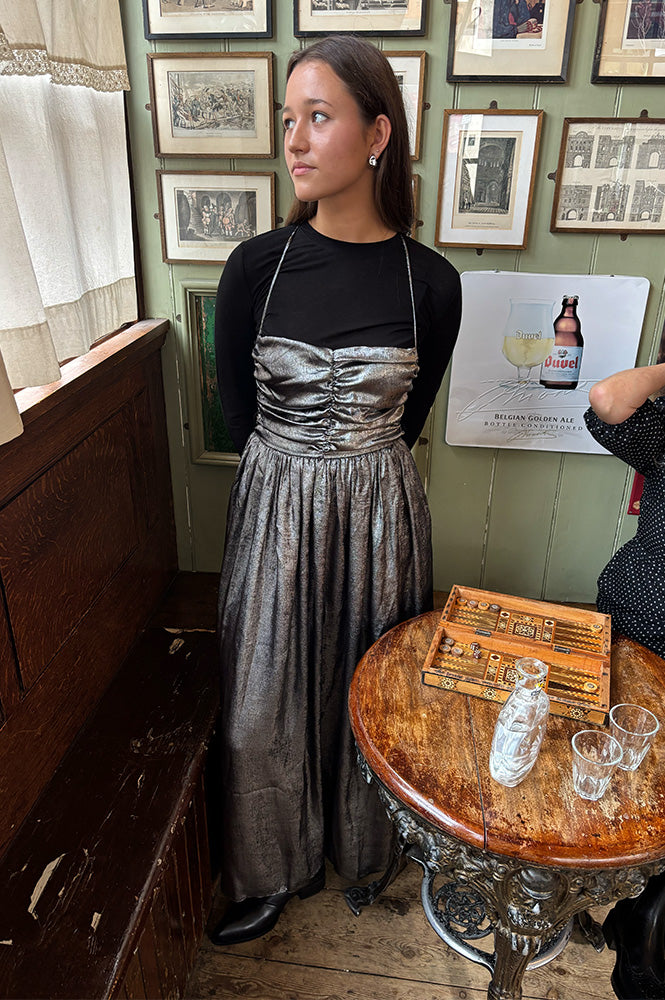The New Society Uxia Metallic Dress - The Mercantile London