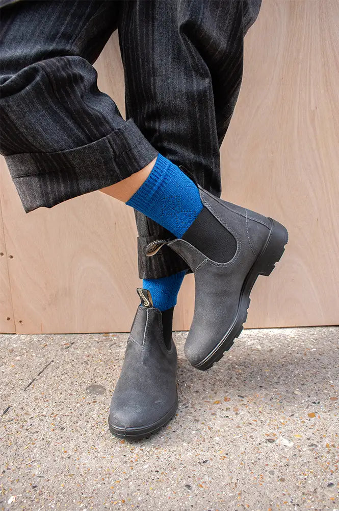 Blundstone 1910 Steel Grey Wax Suede Boots