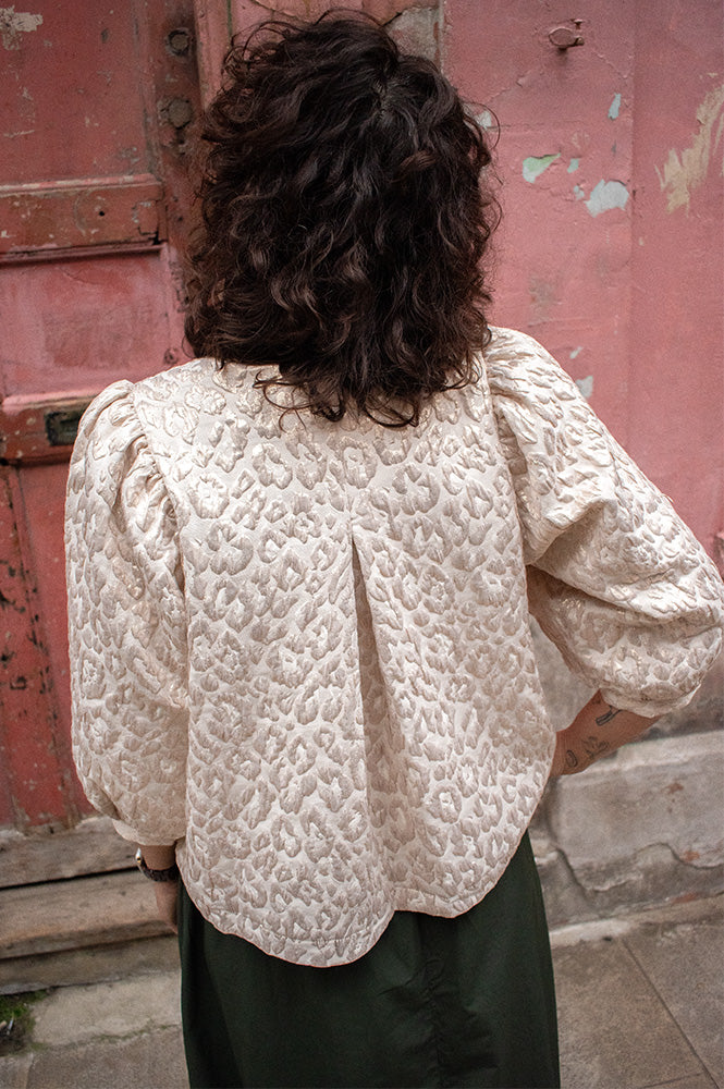 By-Bar Mauri Champagne Cheetah Blouse