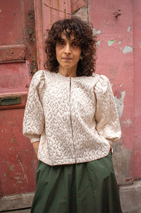 By-Bar Mauri Champagne Cheetah Blouse