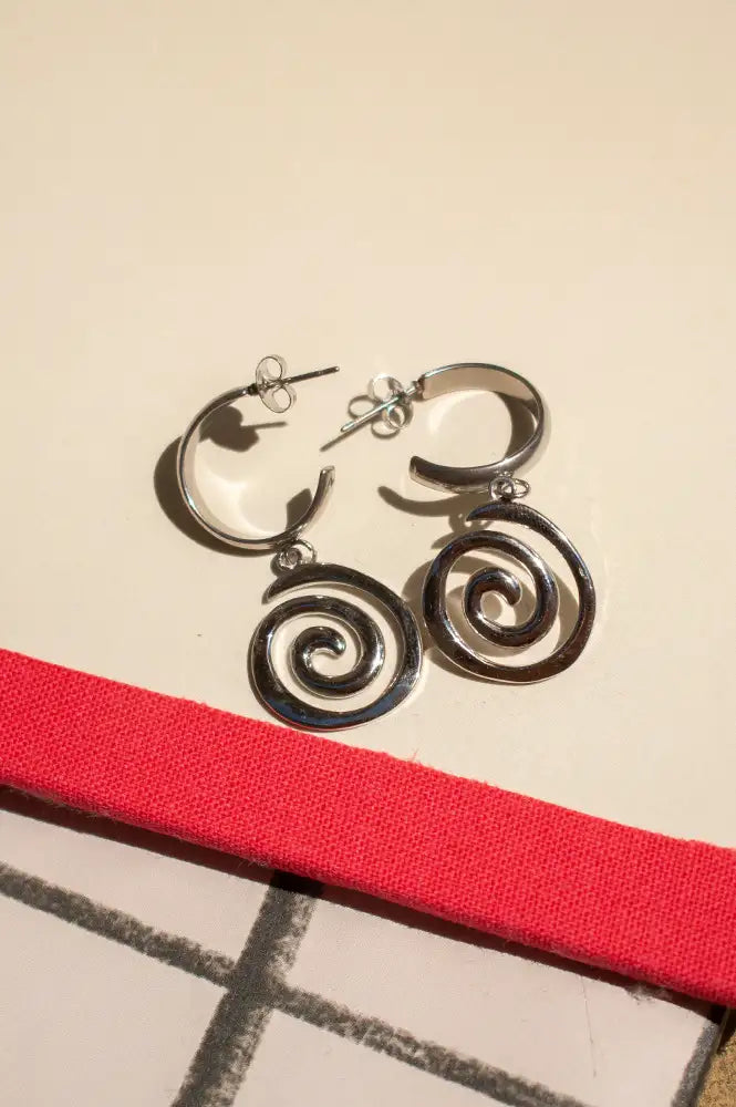 A Weathered Penny Astrid Silver Hoop