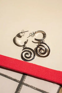 A Weathered Penny Astrid Silver Hoop