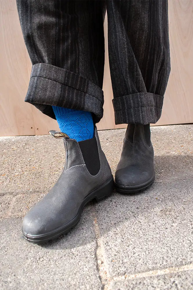 Blundstone 1910 Steel Grey Wax Suede Boots