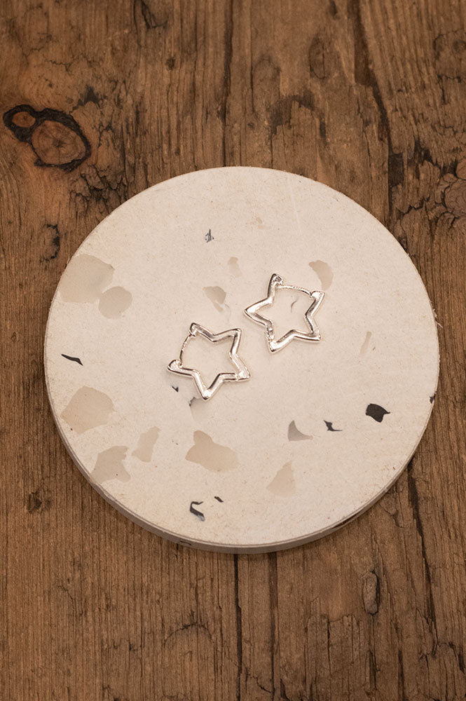L.A. Silver Star Earrings - The Mercantile London