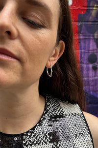 Reflection Self Portrait Silver Earrings - The Mercantile London