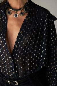Maison Hotel Simona Sienna Navy Blouse