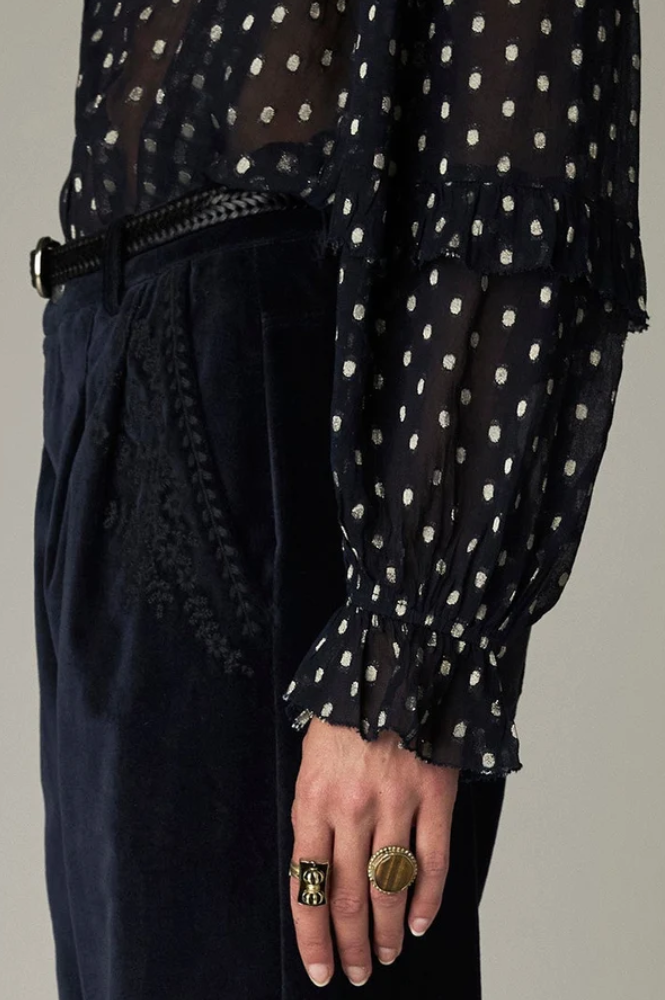 Maison Hotel Simona Sienna Navy Blouse