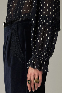 Maison Hotel Simona Sienna Navy Blouse