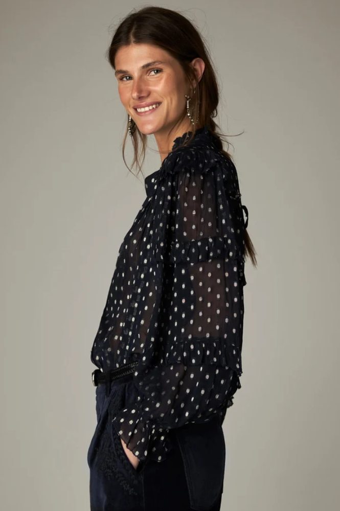 Maison Hotel Simona Sienna Navy Blouse