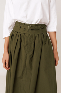 Indi & Cold Poplin Military Skirt