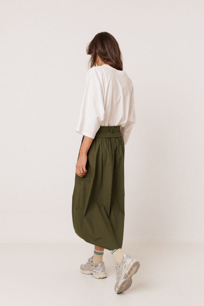 Indi & Cold Poplin Military Skirt