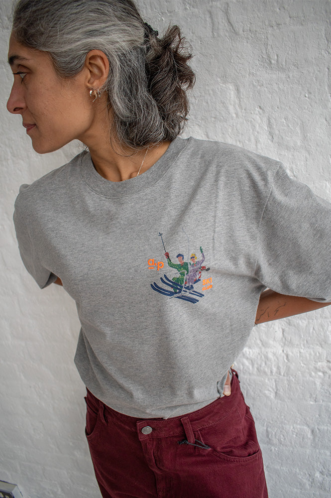 A.P Gaia Ski Club Grey T-Shirt - The Mercantile London