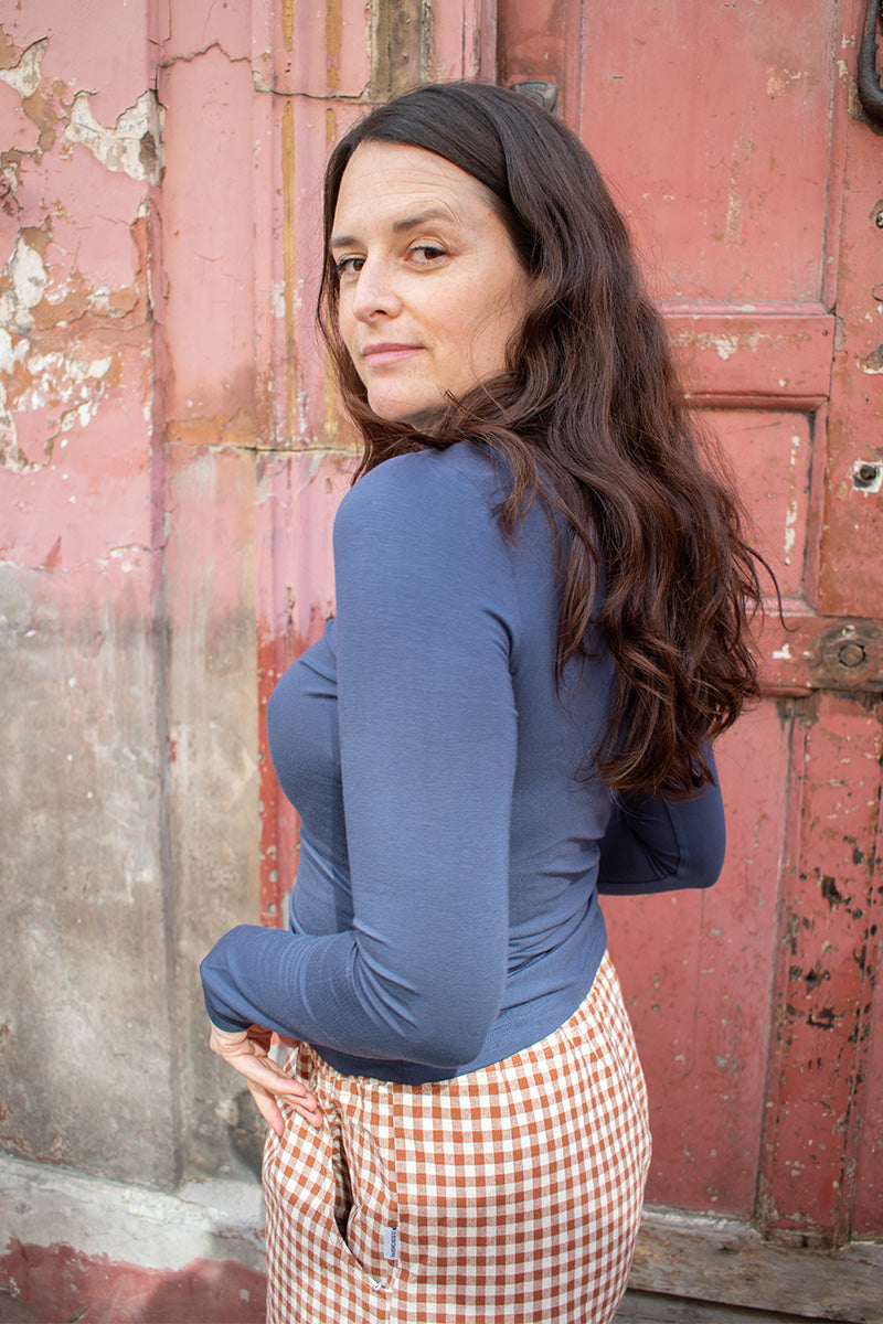 Komodo Skinilla Modal Navy Top - The Mercantile London