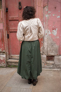 Numph Frankie Rosin Green Balloon Skirt