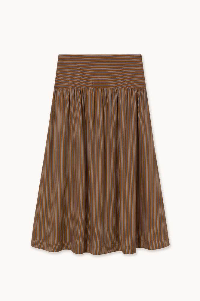 The Tiny Big Sister Brown Striped Skirt - The Mercantile London
