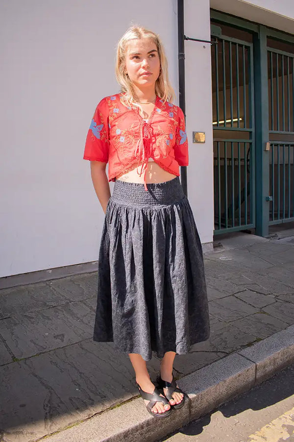 Project AJ117 Hazel Black Skirt - The Mercantile London