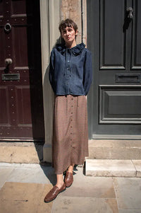 Des Petits Hauts Valette Floral Midi Skirt