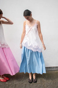 Marta Pomeline Light Blue Skirt - The Mercantile London