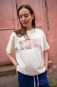 Damson Madder Slow Life Boyfriend T-Shirt - The Mercantile London