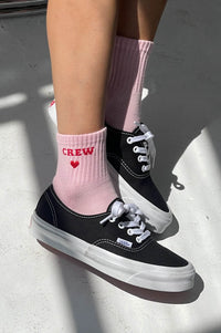 Le Bon Shoppe Embroidered Strawberry Milk Socks - The Mercantile London