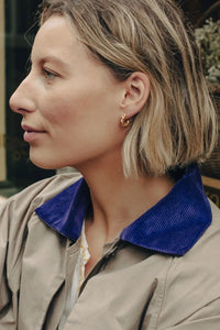 Nordic Muse Ridge Twist Hoop Earrings - The Mercantile London