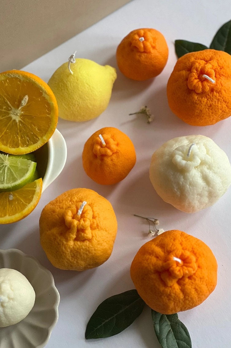 Maison Bohiti Small Orange Tangerine Candle - The Mercantile London