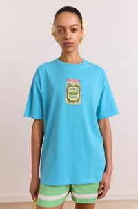 Damson Madder Snack Plate Blue T-Shirt - The Mercantile London