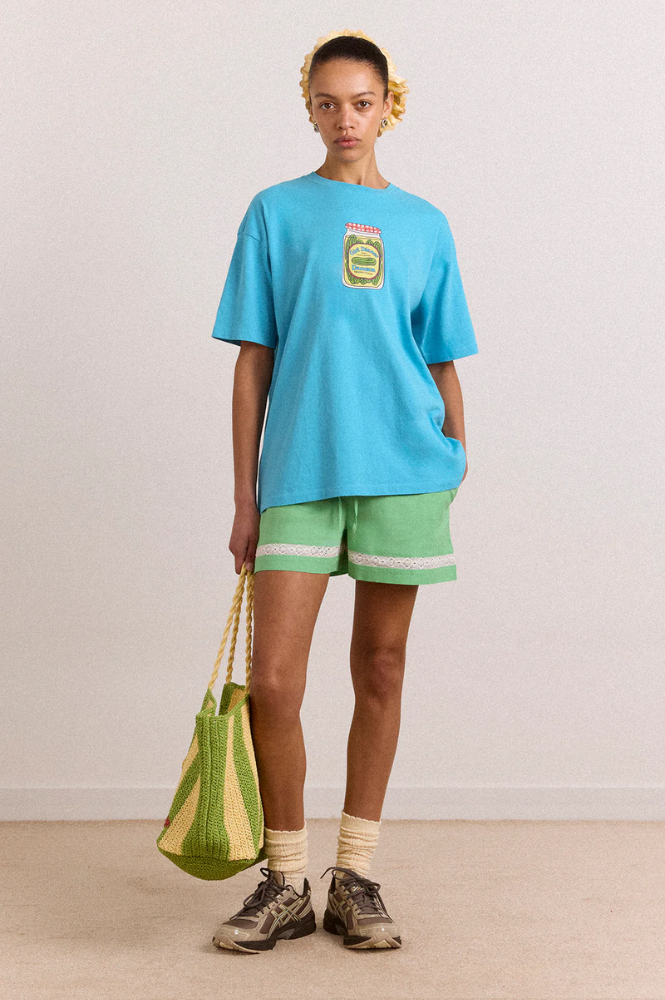 Damson Madder Snack Plate Blue T-Shirt - The Mercantile London